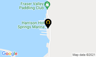 Harrison Hot Springs Marina in Fraser Valley A map
