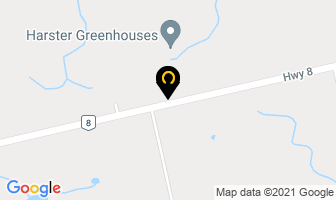 Harster Greenhouses in Hamilton map