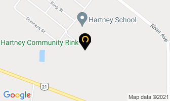 Hartney Community Rink in Hartney map