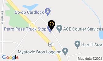Hartwood Holdings in Prince George map