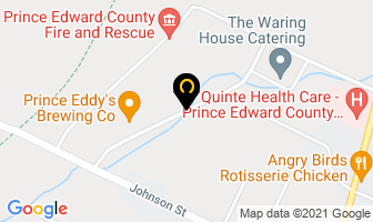 Hastings-Quinte Ems in Prince Edward map