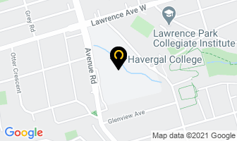 Havergal College in Orillia map