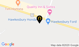 Hawkesbury Honda in Brossard map