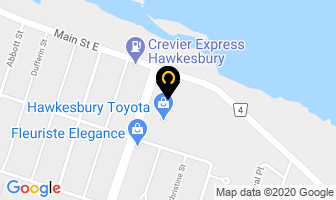 Hawkesbury Hyundai in Brossard map