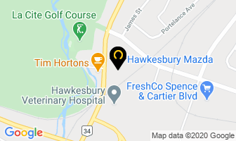 Hawkesbury Mazda in Brossard map