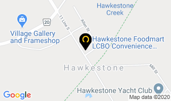 Hawkestone General Store in Hawkestone map