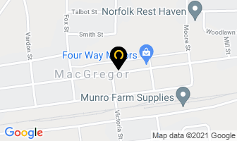 Haw's Family Restaurant in Macgregor map