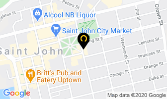 Hazen Apartments in Saint John map