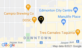 Healing Arts Acupuncture in Edmonton map