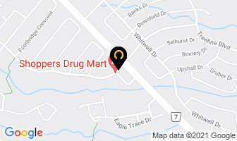 Healthline Drugstore in Brampton map
