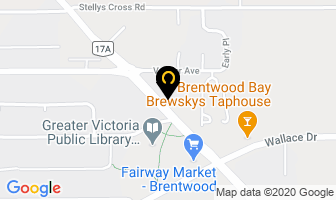 Hear Central Saanich in Brentwood Bay map