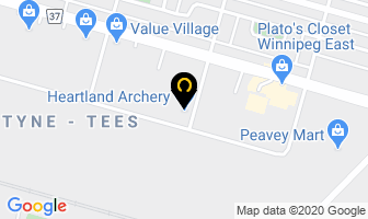Heartland Archery in Winnipeg map