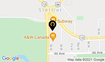 Heartland Lodge in Stettler map
