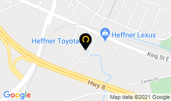 Heffner Toyota in Kitchener map