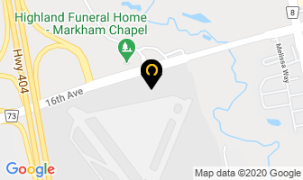 Helicopter Transport Services in Markham map