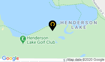 Henderson Lake Golf Club in Lethbridge map
