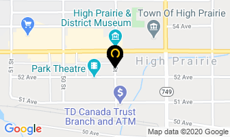 Hendry's Management & Accounting Services Ltd in High Prairie map