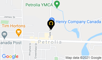 Henry Company Canada in Petrolia map