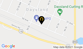 Henry Family Restaurant in Daysland map
