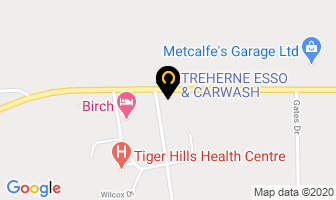Henry Farms Shop in Treherne map