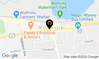 Hergett Law Inc in Wolfville map