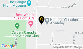 Heritage Christian Academy in Calgary map