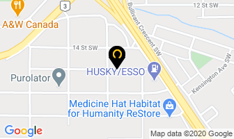 Heritage Environmental Services Inc in Medicine Hat map