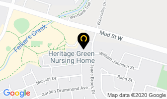 Heritage Green Nursing Home in Hamilton map