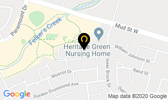 Heritage Green Seniors Centre in Hamilton map