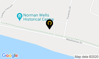 Heritage Hotel in Norman Wells map