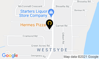 Hermes Pizza in Elliot Lake map