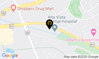 Hertz Rent A Car in Guelph map