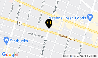 Hess Village Pizza & Wings in Hamilton map