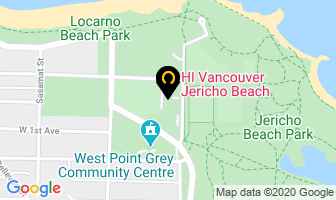Hi-Vancouver Jericho Beach in Toronto map
