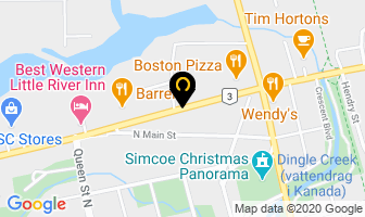 Hi-Way Restaurant (Simcoe) Inc in Simcoe map