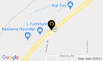 Hickson Quality Auto Sales in Kelowna map