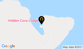 Hidden Cove Lodge in Mount Waddington D map