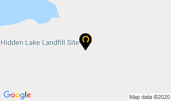 Hidden Lake Landfill Site in Fort St. John map