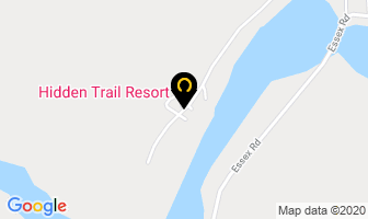 Hidden Trail Resort in Kenora map