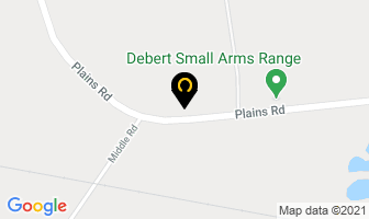 Higgins Excavation in Debert map