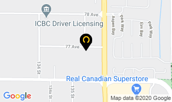 High Class Auto Body in Surrey map