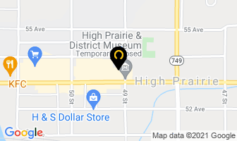 High Prairie Liquor Store in Napierville map