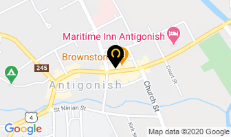 Highland Bike Shop in Antigonish map