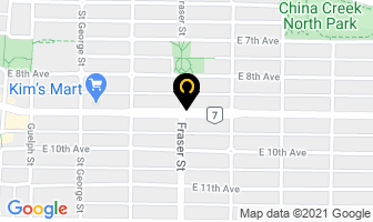 Highland Coin Laundry & Drycleaning in Vancouver map