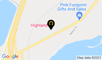 Highland Motel in Elmsdale map