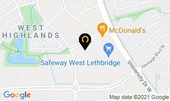 Highlands Pet Hospital in Lethbridge map