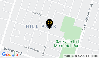 Hill Park Student Council in Hamilton map