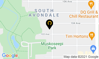 Hillcrest Christian School in Grande Prairie map