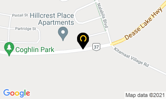 Hillcrest Place in Kitimat map