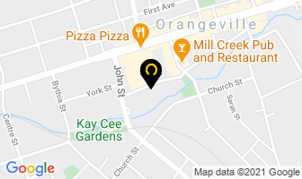 Hillcrest Private School in Orangeville map